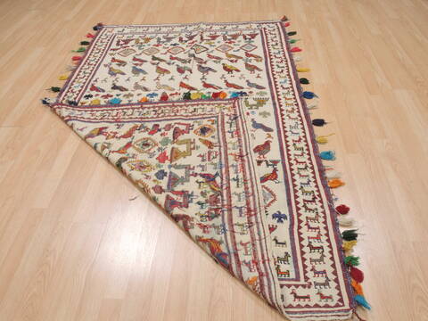 Kilim Red Flat Woven 44 X 67  Area Rug 100-109541 Image 12