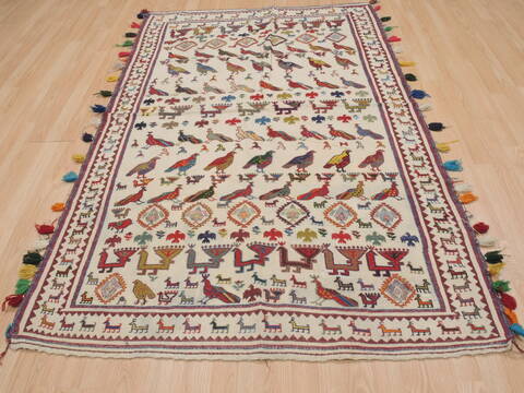 Kilim Red Flat Woven 44 X 67  Area Rug 100-109541 Image 1