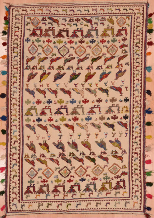 Kilim Red Flat Woven 44 X 67  Area Rug 100-109541 Image 0