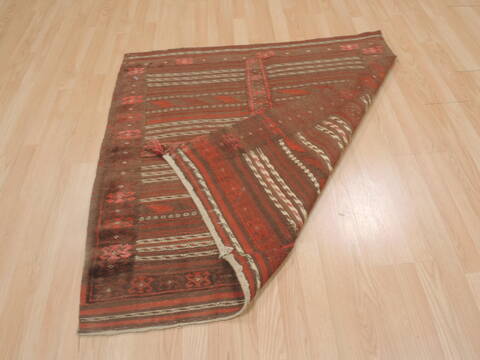 Kilim Brown Square Flat Woven 40 X 42  Area Rug 100-109569 Image 9