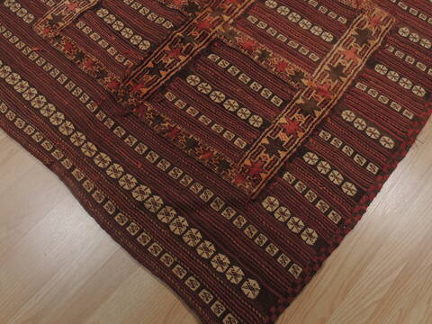 Kilim Red Square Flat Woven 42 X 42  Area Rug 100-109571 Image 7