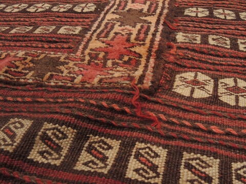 Kilim Red Square Flat Woven 42 X 42  Area Rug 100-109571 Image 9