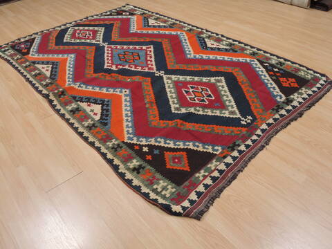 Kilim Red Flat Woven 54 X 80  Area Rug 100-109574 Image 1