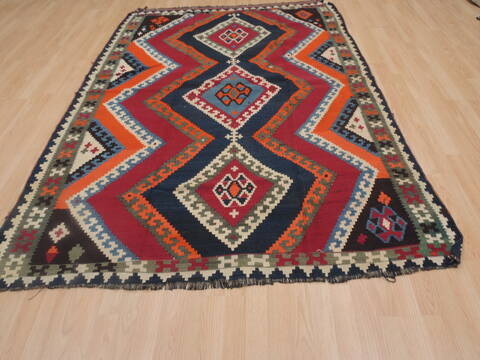 Kilim Red Flat Woven 54 X 80  Area Rug 100-109574 Image 2