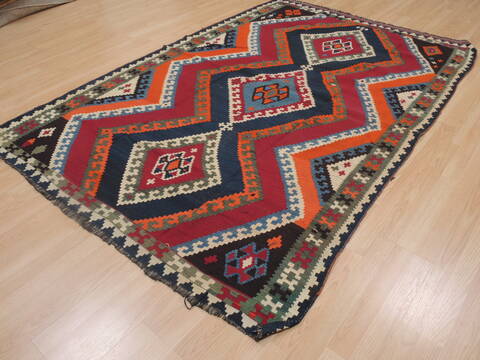 Kilim Red Flat Woven 54 X 80  Area Rug 100-109574 Image 3