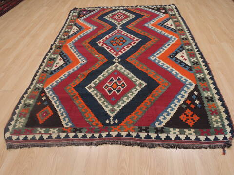 Kilim Red Flat Woven 54 X 80  Area Rug 100-109574 Image 6