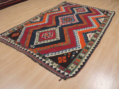 Kilim Red Flat Woven 54 X 80  Area Rug 100-109574 Image 7