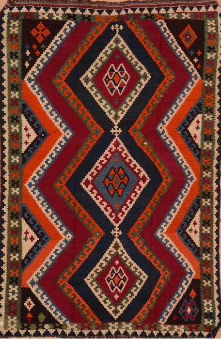 Kilim Red Flat Woven 54 X 80  Area Rug 100-109574 Image 0