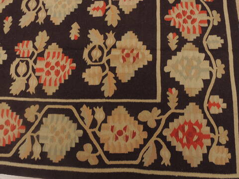 Kilim Brown Flat Woven 68 X 100  Area Rug 100-109575 Image 10