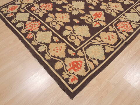 Kilim Brown Flat Woven 68 X 100  Area Rug 100-109575 Image 11