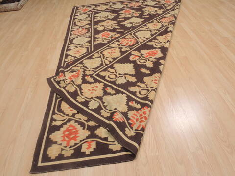 Kilim Brown Flat Woven 68 X 100  Area Rug 100-109575 Image 13
