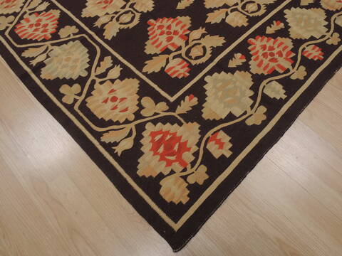 Kilim Brown Flat Woven 68 X 100  Area Rug 100-109575 Image 16