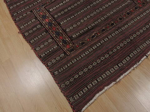 Kilim Brown Square Flat Woven 38 X 40  Area Rug 100-109578 Image 6