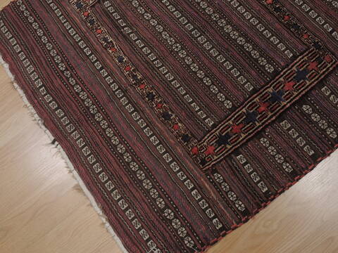 Kilim Brown Square Flat Woven 38 X 40  Area Rug 100-109578 Image 8