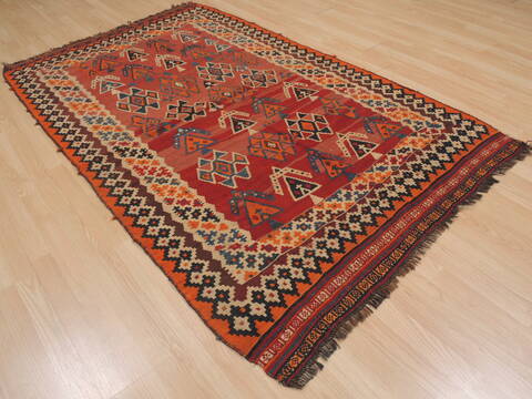 Kilim Red Flat Woven 43 X 73  Area Rug 100-109584 Image 10