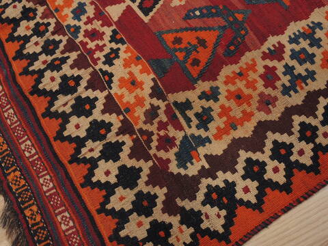 Kilim Red Flat Woven 43 X 73  Area Rug 100-109584 Image 12