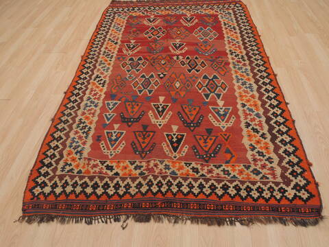 Kilim Red Flat Woven 43 X 73  Area Rug 100-109584 Image 1