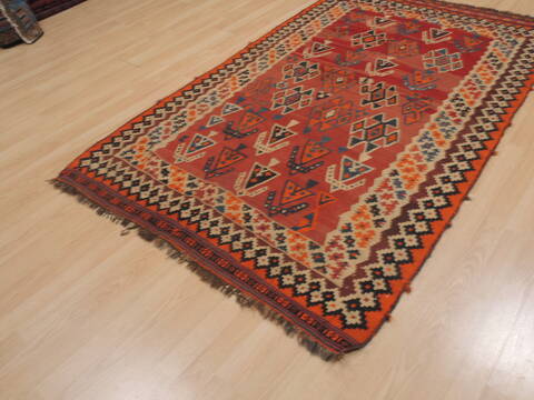 Kilim Red Flat Woven 43 X 73  Area Rug 100-109584 Image 2