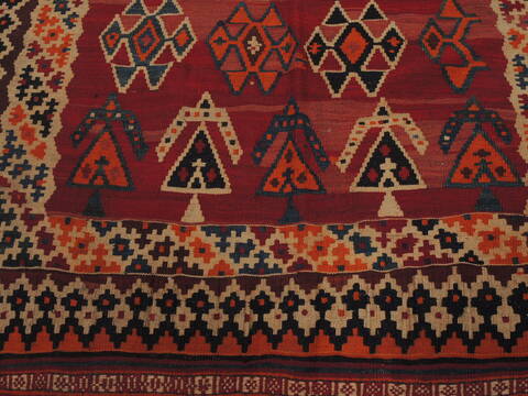 Kilim Red Flat Woven 43 X 73  Area Rug 100-109584 Image 5