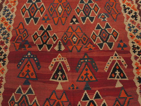 Kilim Red Flat Woven 43 X 73  Area Rug 100-109584 Image 7