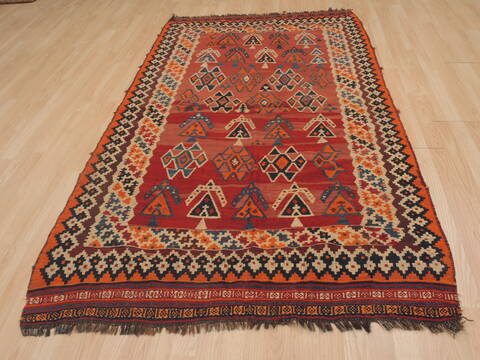 Kilim Red Flat Woven 43 X 73  Area Rug 100-109584 Image 8
