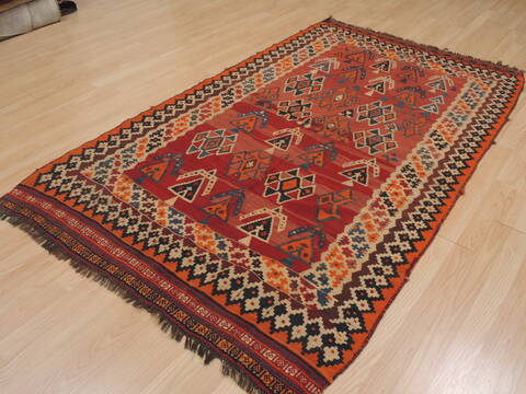 Kilim Red Flat Woven 43 X 73  Area Rug 100-109584 Image 9