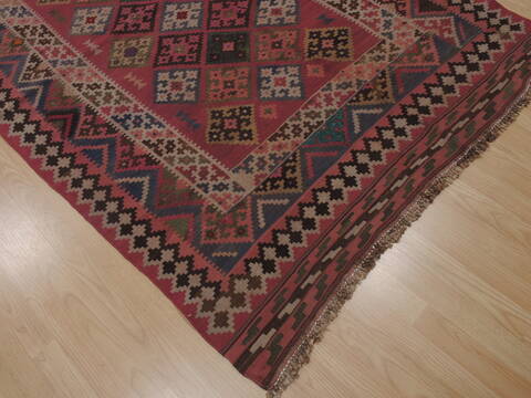 Kilim Purple Flat Woven 51 X 77  Area Rug 100-109589 Image 13