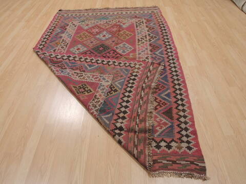 Kilim Purple Flat Woven 51 X 77  Area Rug 100-109589 Image 14