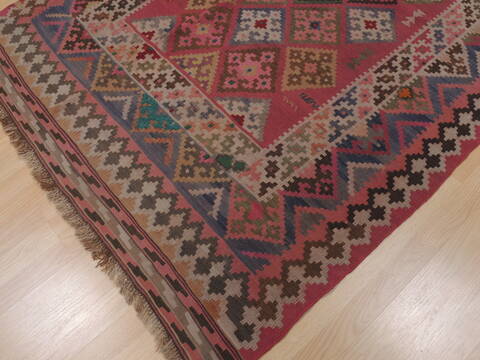 Kilim Purple Flat Woven 51 X 77  Area Rug 100-109589 Image 9