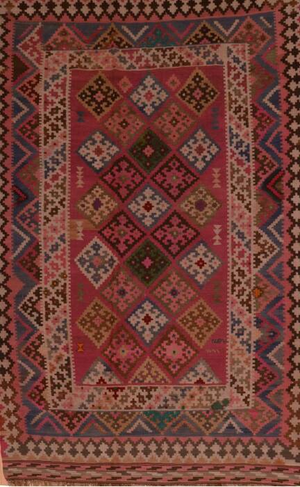 Kilim Purple Flat Woven 51 X 77  Area Rug 100-109589 Image 0