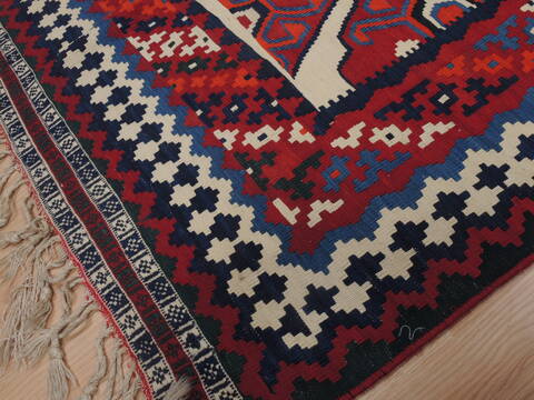 Kilim White Flat Woven 40 X 80  Area Rug 100-109598 Image 10