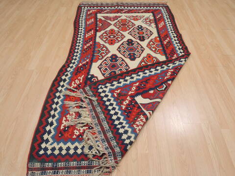 Kilim White Flat Woven 40 X 80  Area Rug 100-109598 Image 11