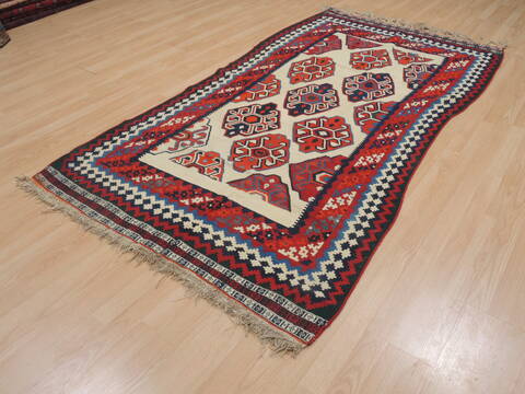 Kilim White Flat Woven 40 X 80  Area Rug 100-109598 Image 15