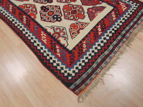 Kilim White Flat Woven 40 X 80  Area Rug 100-109598 Image 8