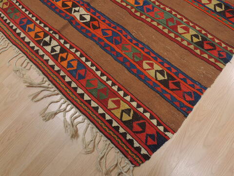 Kilim Red Flat Woven 49 X 74  Area Rug 100-109603 Image 2