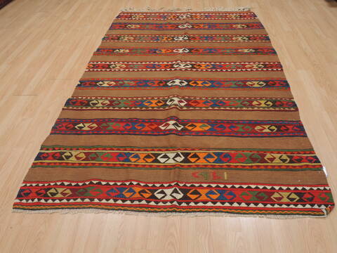 Kilim Red Flat Woven 49 X 74  Area Rug 100-109603 Image 7