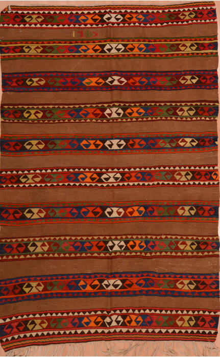 Kilim Red Flat Woven 49 X 74  Area Rug 100-109603 Image 0