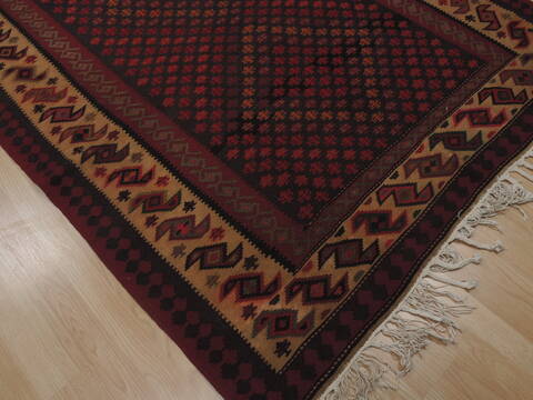 Kilim Red Runner Flat Woven 55 X 97  Area Rug 100-109614 Image 4