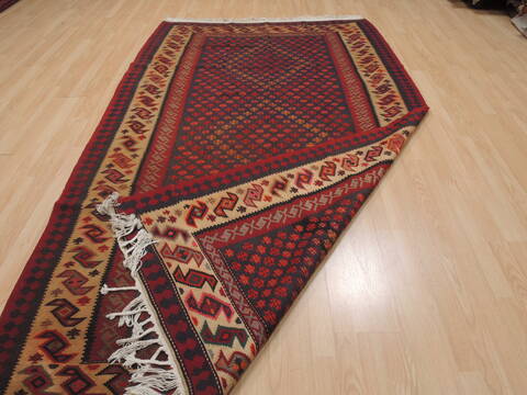 Kilim Red Runner Flat Woven 55 X 97  Area Rug 100-109614 Image 6