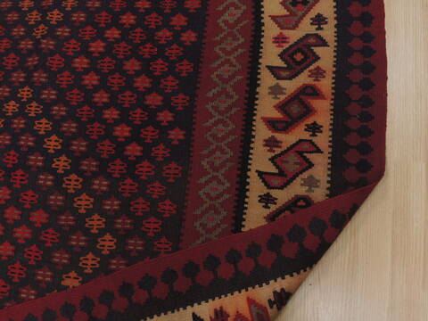 Kilim Red Runner Flat Woven 55 X 97  Area Rug 100-109614 Image 7