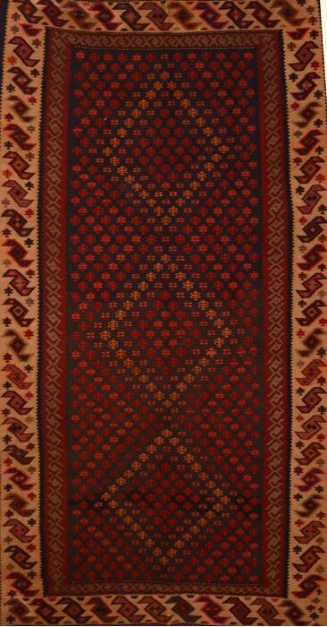 Kilim Red Runner Flat Woven 55 X 97  Area Rug 100-109614 Image 0