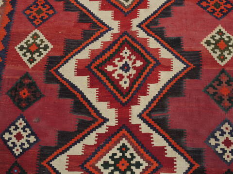 Kilim Red Runner Flat Woven 46 X 134  Area Rug 100-109620 Image 5
