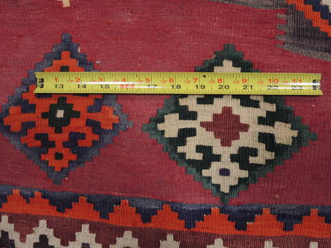 Kilim Red Runner Flat Woven 46 X 134  Area Rug 100-109620 Image 8