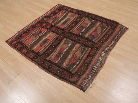 Kilim Red Square Flat Woven 311 X 311  Area Rug 100-109622 Image 3