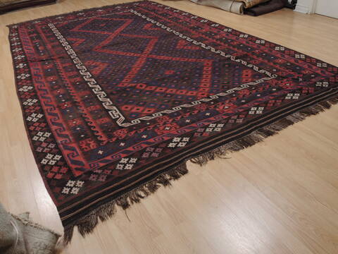 Kilim Red Flat Woven 86 X 137  Area Rug 100-109627 Image 2