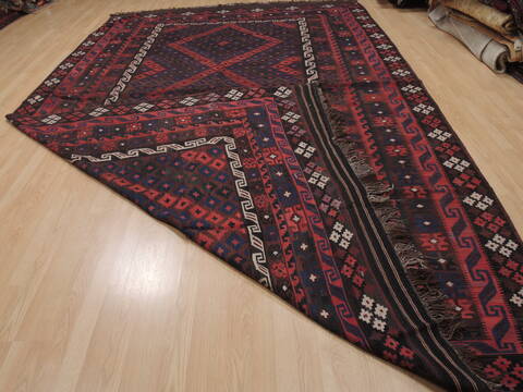 Kilim Red Flat Woven 86 X 137  Area Rug 100-109627 Image 6
