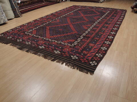 Kilim Red Flat Woven 86 X 137  Area Rug 100-109627 Image 9