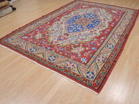 Kilim Orange Flat Woven 69 X 96  Area Rug 100-109631 Image 5