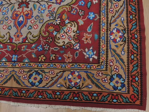Kilim Orange Flat Woven 69 X 96  Area Rug 100-109631 Image 8