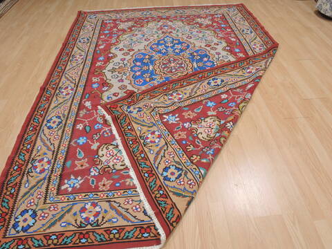Kilim Orange Flat Woven 69 X 96  Area Rug 100-109631 Image 9